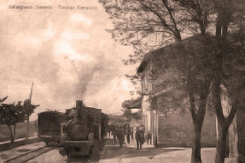 Stazione di Calangianus, archivio S. Fiori, Vecchie ferrovie abbandonate, Facebook