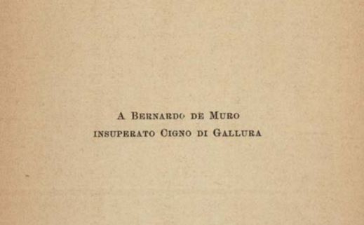 Dedica al tenore Bernardo De Muro