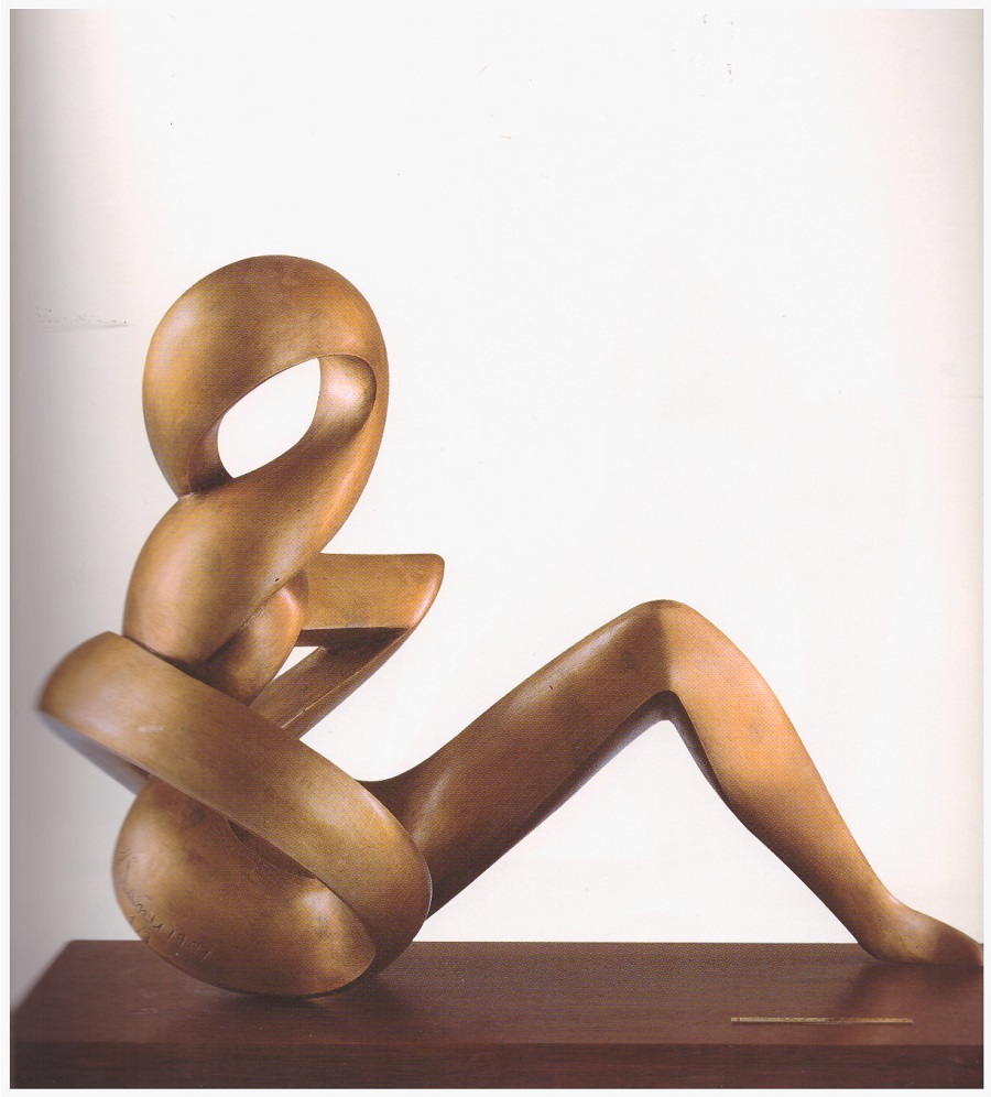 Maria Scanu, Figura e Spazio, bronzo - 1992